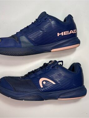 Head Women's Navy Athletic Tennis Shoes with Pink Accents size US 9.5
